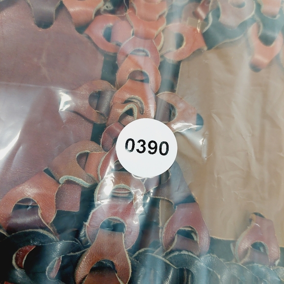 Vintage Leather Patch Stitch High Details Boho Shoulder Hand Bag 0390 - Picture 10 of 10